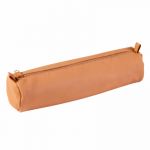 Clairefontaine 8298C - Trousse ronde, en v&eacute;ritable cuir d'agneau, coloris naturel