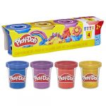 Play-Doh Pack de 4 Pots de p&acirc;te &agrave; Modeler Reflets m&eacute;talliques, Activit&eacute; Manuelle et Cr&eacute;ations Multicolore, Pour Filles et Gar&ccedil;ons &agrave; Partir de 2 Ans