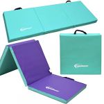 Eyepower Matelas d'entrainement 180x60x5cm Tapis de Sport rembourré Pliant Vert