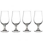 JJA Lot de 4 verres &agrave; bi&egrave;re sur pied 37cl