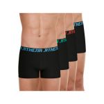 Athena Lot de 4 boxers homme My Petits Prix noir en coton