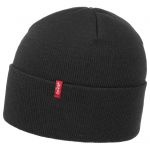 Levi's Bonnet Slouchy Red Tab Beanie Noir - Taille Taille Unique