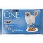 Purina ONE - Patée poulet et boeuf - Pour les chats - 4x85g