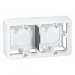 Legrand 802 52 - Cadre Mosaic pour 4/5 ou 2x2 modules horizontaux support profondeur 40 mm