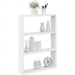 VidaXL &Eacute;tag&egrave;re murale blanc 43x9x60 cm bois d'ing&eacute;nierie