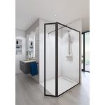 Paroi de douche en kit baleares atelier n°4 - verre timeless 8 mm trempé by saint-gobain - l. 90 cm x h. 198 cm