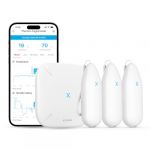 X-Sense WiFi Thermomètre Hygromètre Intérieur, Smart Moniteur de la Température et de l'Humidité avec Alertes sur l'App, Exportation Gratuite des Données Stockées, Compatible avec Alexa, STH54