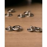 Prym Boutons &agrave; pression &agrave; coudre 9 mm, lot de 12, en laiton argent