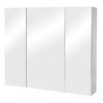 Armoire de salle de bain avec miroir MENDLER HWC-B19b 70x80x16cm gris