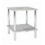 Table d'Ap Effet Béton "Miguel" 47cm Gris Prix