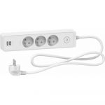 Schneider Electric Rallonge Multiprise 5 Prises 2P+T Anthracite 1,5m