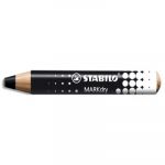 Stabilo Marqueur bois MARKdry - pour tableaux blanc - Effacable &agrave; sec sur surfaces lisses non poreuses - Noir