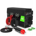Green Cell 300W/600W 12V 220V/230V Convertisseur de Tension Voiture Solaire Modifiée Volts Sinus Power Inverter sinusoïdale DC AC, Onduleur Transformateur avec Allume Cigare Prise Electrique
