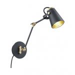 QAZQA Bojan - Applique Murale - 1 Lumière - L 36.8 Cm - Noir - Moderne - éclairage Extérieur