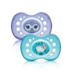 Dodie Sucette +18 mois Duo Nuit silicone chouette & mouton