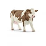 Schleich Figurine Vache Simmental S&eacute;rie Animaux de la ferme 13x4x7,7 cm