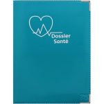 Dossier santé couleur motif bleu canard Color Pop - France - 15,8 x 11,7 x 0,4 cm