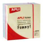 APLI 10972 - Bloc de 400 notes adhésives 75x75 multicolores