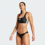 Adidas Bikini 3 Bandes Dos en V pour Femme 44, Noir/Blanc, 115