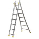 Centaure Echelle transformable alu / 2 x 6 barreaux, 3.95 m hauteur de travail