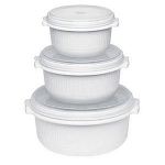 Emsa 3 bo&icirc;tes micro-ondes Micro Family (0,5 / 1 / 1,5 L)