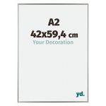 Yd. - Your Decoration - A2 42x59.4 cm - Cadre Photo en Plastique Avec Verre acrylique - Anti-Reflet - Excellente Qualit&eacute; - Champagne - Cadre