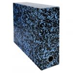 Exacompta Boîte de classement Annonay en carton, pour 800 feuilles A4 maximum (240 x 320 mm), largeur de dos 90 mm, bleu