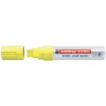 Edding Marqueur &agrave; la craie 4090 jaune n&eacute;on Graduation 4-15 mm pointe conique