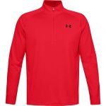 Under Armour Haut &agrave; manches longues et &frac12; zip UA Tech pour homme Red - Taille MD