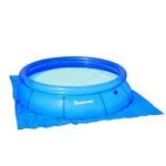 Bestway Tapis de sol protection piscine Tapis de sol 2.74 * 2.74m Bleu 57131-UNI