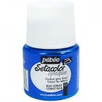 Pebeo Peinture tissu Setacolor 45 ml - opaque - Bleu cobalt