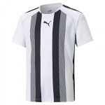 Puma T-shirt &agrave; Manches Courtes Teamliga Striped 7-8 Years White / P