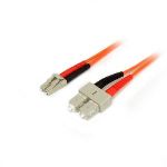 StarTech.com 50FIBLCSC2 - Câble patch à fibre optique duplex 50/125 multimode 2 m LC - SC