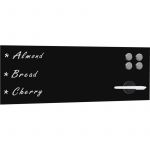 VidaXL Tableau Noir Magnétique Mural en Verre 60x20 cm Ecriture Ecole Maison