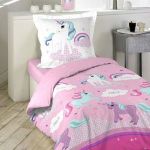 Parure de lit Housse + 1 taie 140X200cm ELISE