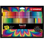 Stabilo Feutre de coloriage Pen 68 ARTY, étui carton de 65