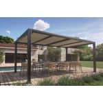Couleurs du monde Pergola bioclimatique autoportante Austin 3,5x5m