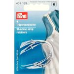 Prym Attache bretelle avec Bouton-pression 4 pcs Blanc