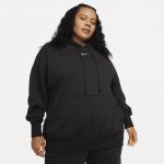 Nike Sweat &agrave; capuche oversize Sportswear Phoenix Fleece pour Femme - Noir - Taille 1X - Female
