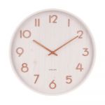 Present time Horloge en bois Pure 40 cm blanc