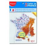 Maped 969015 - Carte departement + fleuve - pochette de 2