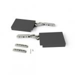 Emuca Compas pour portes relevables Altius Lift, Relevable 560-1800 (low=L), Acier et plastique, Gris antracite