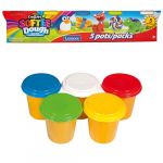 Lexibook Coffret de 5 pâte à modeler Softee : Couleurs classiques, CRDOUGH2