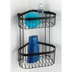 Wenko Étagère d'angle pour Salle de Bain Classic Plus 2 Niveaux Noir