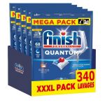 Finish Quantum Pastilles Lave-Vaisselle - Elimine Les Taches Tenaces - 340 Tablettes Lave-Vaisselle
