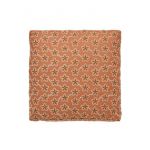 Alexandre Turpault Housse de coussin brodée en lin, Fleurs, Made in France Orange - Couleur Orange - Taille TS