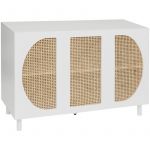 Buffet 3 portes Cabras 120x85cm blanc