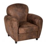 Fauteuil Vintage "Stanis" 82cm Marron Prix