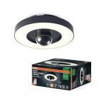 Osram Applique extérieur SMART+ + caméra, blanc chaud 3000K, boîtier en polycarbonate de haute qualité gris foncé, haut-parleur intégré, carte mémoire, technologie WiFi intelligente