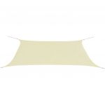 VidaXL Parasol en tissu Oxford rectangulaire crème 4x6 m
